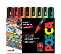 Posca Marcadores - PC-5M Espectro Conjunto De 8 - Paquete Un - Caja