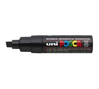 Posca Uni PC-8K Punta Plana Rotulador Pluma- Negro (Box Of 6)