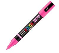 POSCA Mitsubishi Pencil - Rotulador PC5BR - Punta de cepillo mediano, semiflexible, pintura a base de agua, todo soporte, color rosa