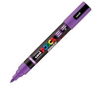 POSCA Mitsubishi Pencil - Rotulador PC5BR - Punta de cepillo mediano, semiflexible, pintura a base de agua, todo soporte, color morado