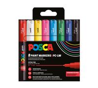 Posca Rotuladores PC-1MC Punta cónica 0,7-1 mm Pack x8 surtido