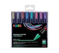 Posca PC-5M - Paquete de 8 subrayadores, multicolor
