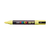 Faber-Castell uni-ball 182502 - Marcador POSCA con punta redonda, ancho de trazo 1,8-2,5 mm, amarillo claro, amarillo