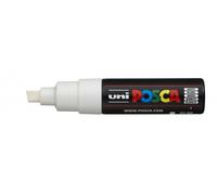 Posca PC-8K marcador de pintura punta biselada acrílica 8 mm blanco