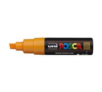 Uni-Ball 182615 - Marcador POSCA con punta de cuña ancha, naranja oscuro | Rotulador con tinta pigmentada al agua, alto poder de cobertura, apto para casi todas las superficies, punta recambiable