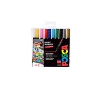 Posca PCF-350 - Pack de 10 rotuladores de pintura al agua, multicolor