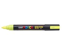 POSCA - Rotulador PC5M, punta cónica media, color amarillo neón