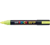 POSCA - Rotulador PC5M, punta cónica media, color amarillo neón