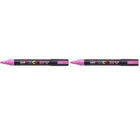 Posca ROTULADOR Uniposca PC-5M Fluor Rosa (Paquete de 2)