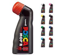 Posca Uni-Ball 183221 - Marcador Posca Mop'R Pcm-22, Punta De Sello Redonda 3 - 19 Mm, Rojo, 1 Ud, Forma Ergonómica