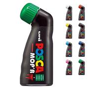 Posca Uni-Ball 183263 - Marcador Posca Mop'R Pcm-22, Punta De Sello Redonda 3 - 19 Mm, Verde, 1 Pieza, Forma Ergonómica