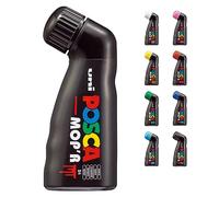 Posca Uni-Ball 183299 - Marcador Posca Mop'R Pcm-22, Punta De Sello Redonda 3 - 19 Mm, Negro, 1 Ud, Forma Ergonómica