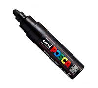 Posca Uni PC-7M - Rotulador (punta de bola grande, 4,5-5, 5 mm, 15 colores), color negro