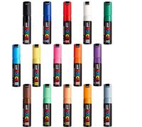 POSCA Uni PC-7M - Rotuladores de pintura (punta ancha, 15 unidades)