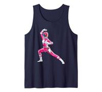 Pose de acción de Mighty Morphin Power Rangers Pink Ranger Camiseta sin Mangas