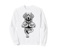 Pose Divertida con Forma de árbol para Perros con Forma de Cachorro de Golden Retriever, Vrikshasana Sudadera