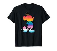 Pose inclusiva de Mickey Mouse Pride de Disney con el icono del arcoíris Camiseta