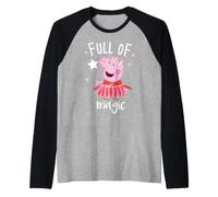 Pose mágica de Peppa Pig, Varita mágica para Amigos, Divertida para Siempre Camiseta Manga Raglan