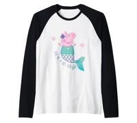 Pose mágica de Sirena de Peppa Pig, Happy Friends Classic Forever Camiseta Manga Raglan