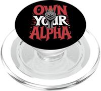 Posee su Alpha Fearless Wolf Mujeres seguras Alpha Girl PopSockets PopGrip para MagSafe