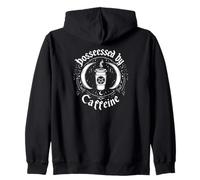 Poseído por Cafeína Magia Hechizo de Café Bruja Oculto Sudadera con Capucha