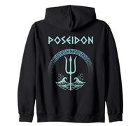 Poseidón Antiguo Símbolo Del Dios Griego Sudadera con Capucha