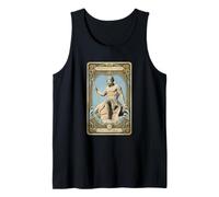 Poseidón, Dios Griego Señor del Mar Tarot Art Camiseta sin Mangas