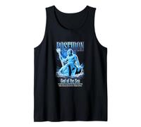 Poseidon God of The Sea - Sad Aesthetic Edgy Streetwear Camiseta sin Mangas