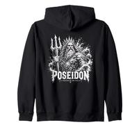 Poseidón Ira del Mar Griego Océano Dios Sudadera con Capucha