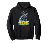 Poseidón Montando Una Ballena Mitología Griega Fantasía Amante Sudadera con Capucha