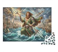 Poseidón Puzzle 1000 Piezas Adultos Y Niños,14 Años+,Anti-estrés,Reto Mitología Griega,Rompecabezas,Regalo Ideal,Relax,Premium,Cartón,Deco Pared,Desafío,Educativo 38x26cm