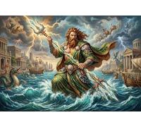 Poseidón Puzzle De Madera 1000 Piezas Adultos Y Niños,Regalo Ideal,Deco Pared,14 Años+ Mitología Griega,Madera,Rompecabezas,Desafío,Educativo,Anti-estrés,Reto,Relax (75x50cm)