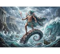 Poseidón Puzzle De Madera 1000 Piezas Adultos Y Niños,Regalo Ideal,Madera Mitología Griega,Anti-estrés,Deco Pared,Rompecabezas,14 Años+,Relax,Desafío,Reto,Educativo (75x50cm)