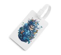 PoseidonGod - Divertida etiqueta de equipaje para maleta de viaje con identificación de nombre de privacidad para bolsa de equipaje y mochila