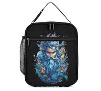 PoseidonGod - Lonchera térmica portátil con asa desmontable para viajes, trabajo, picnic