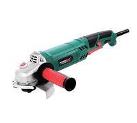 POSENPRO Amoladora Angular 125mm, 1100W Amoladora Pequeña 3000-12000RPM con 6 Velocidades, 1 Mango Lateral, 1 Funda Protectora, 1 Llave Inglesa, Perfecta para Amolar Pulir