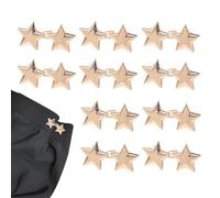 Posgcks Botones Para Jeans, 10 Piezas Botones Desmontables Vaqueros, Boton Estrella Ajustables, No Necesitan Ser Cosidos A Mano, Hebillas En La Cintur Para Ropa