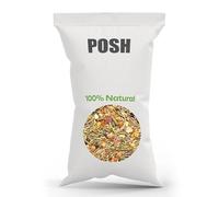 POSH Alimento para conejos de 10 kg, mezcla natural con verduras, alfalfa y cereales - Alimento completo para conejos enanos - Omega-3, vitaminas y minerales