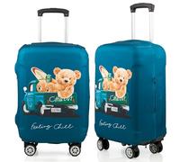 Posh - Funda para maleta de poliéster resistente, 18 a 30 pulgadas, protección para tu maleta de viaje, Chill, small, Funda para maleta