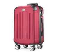 POSH Maleta rígida Maleta & trolleys - Maleta de viaje con ruedas | Maleta grande, mediana, pequeña ABS | Juego de maletas ligeras de 3 piezas en M-L-XL, rojo vino, extra-large, Maleta ABS