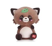 Posh Paws 49402T Kawaii Kuties - Peluche suave Mika The Tanuki, 24 cm, marrón