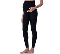 POSHDIVAH Leggings de Maternidad para Mujer sobre el Vientre, Pantalones de Yoga para Embarazo, Ropa Activa, Leggings de Entrenamiento, Negro, X-Large