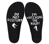 Poshzone Calcetines de Coche de Carreras, Regalo de Cumpleaños y Deportivo para Familiares y Amigas, para Hombres y Mujeres, Rugby, Talla Única