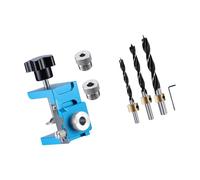 Posicionador ajustable, guía de taladro, localizador de panel de puerta, plantilla de instalación de muebles, herramienta perforadora de agujeros de conexión, fácil de usar, abrazadera de plantilla de