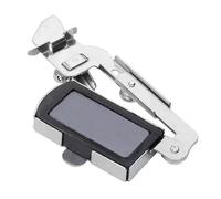 Posicionador antideslizante, herramienta de alineación de borde de placa de aguja, accesorio duradero a máquina, medidor multifunción para tela acolchada, S