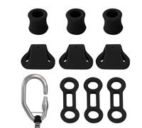 Posicionador de escalada de silicona: anillo resistente y duradero, tapón de fijación para cuerdas de seguridad, kit de rescate con exploración de cuevas Fitness para montañismo | Equipo