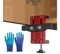 Posicionador De Instalación De Puerta De Gabinete, Herramienta De Plantilla De Bisagra De Puerta Ajustable Para Instalaciones Profesionales Y Bricolaje(1 Pack)