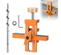 Posicionador de instalación de puerta de gabinete, plantilla de montaje de puerta de gabinete de aleación de aluminio, herramienta de posicionamiento ajustable para la mayoría de puertas de gabinete,