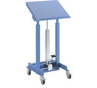 Posicionador de material, carga máx. 150 kg, transitable eurokraft pro, regulación de altura con carga