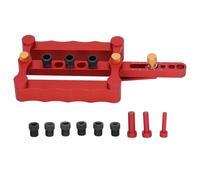 Posicionador de PunzóN Rojo Plantilla de Espiga de Madera Agujero de Espiga de Madera Herramienta de LocalizacióN de Posicionador de Guía de PerforacióN para Carpintería